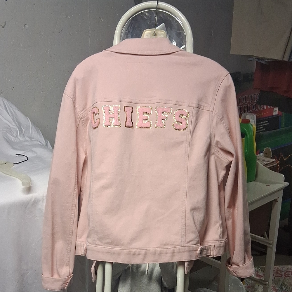 Time and Tru Pink Jean Jacket